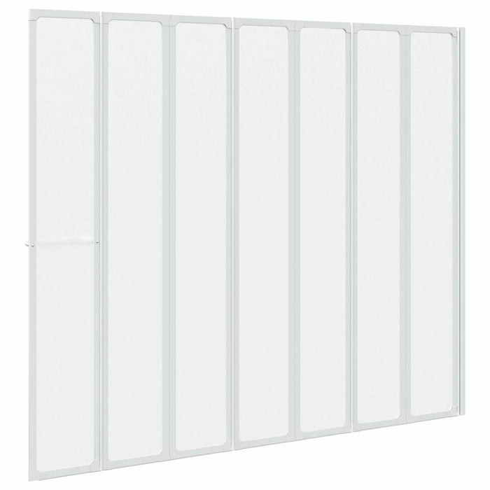 Schermo da Bagno Glassato 168 x 140 cm Alluminio & Pannello PP 42023506