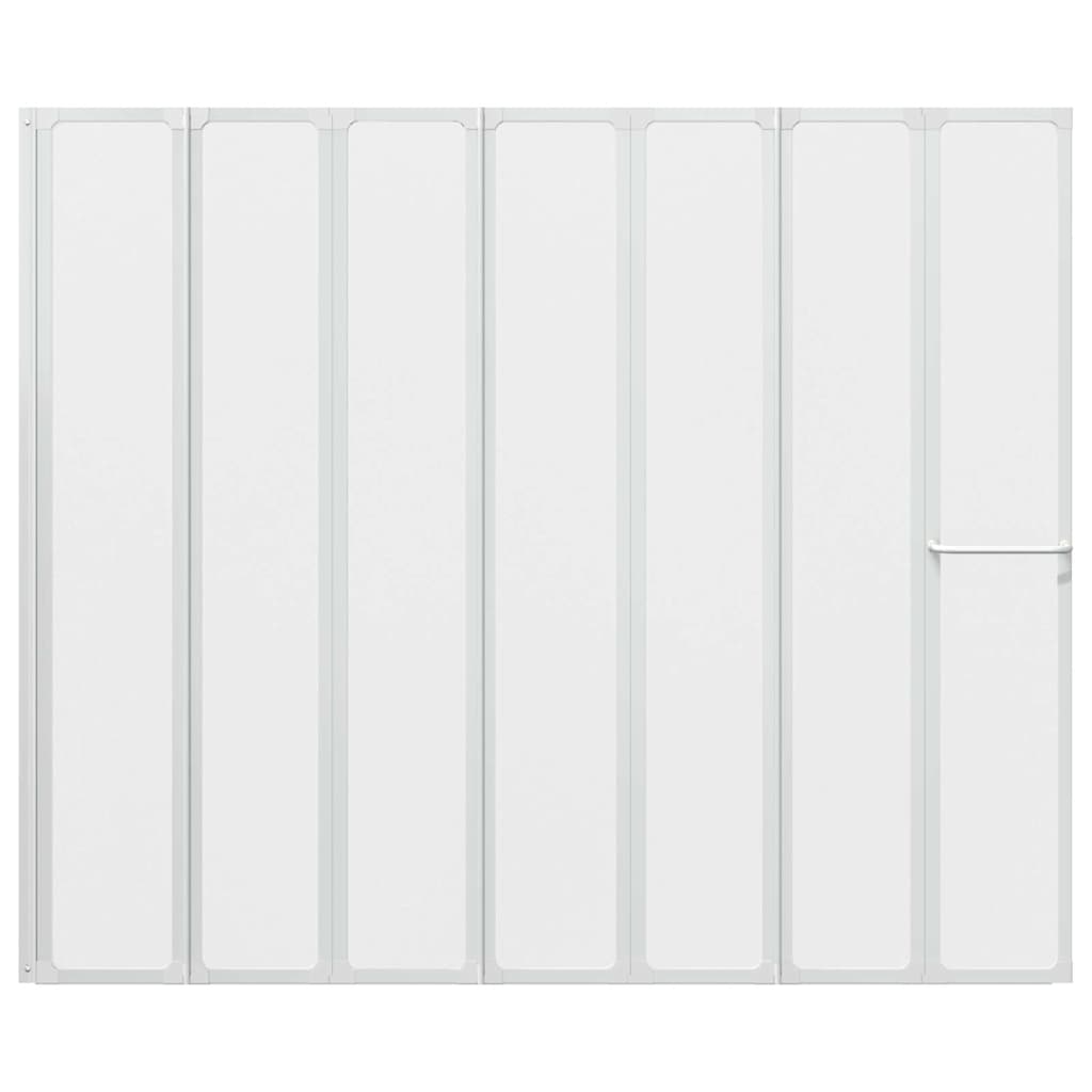 Schermo da Bagno Glassato 168 x 140 cm Alluminio & Pannello PP 42023506