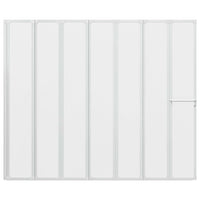 Schermo da Bagno Glassato 168 x 140 cm Alluminio & Pannello PP 42023506