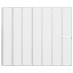 Schermo da Bagno Glassato 168 x 140 cm Alluminio & Pannello PP 42023506