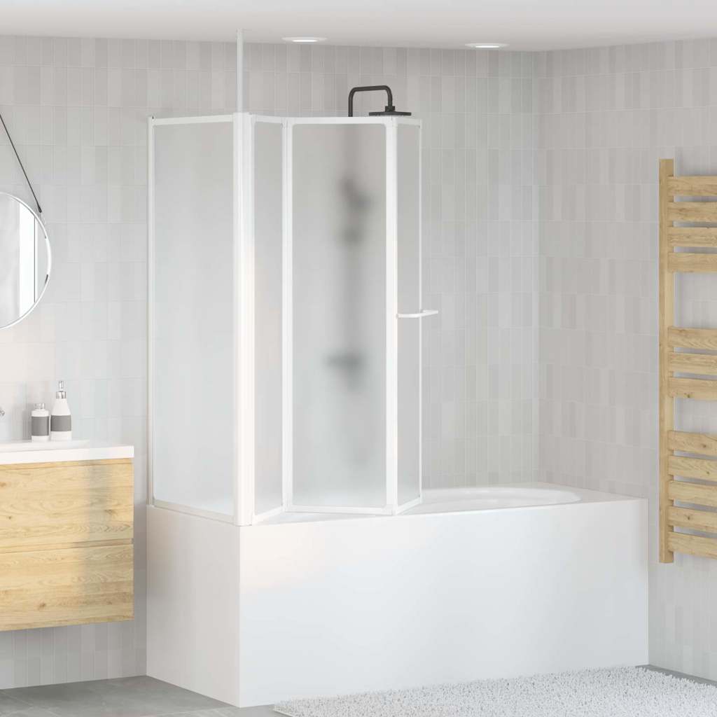 Schermo da Bagno Glassato 120 x 70 x 137 cm Alluminio