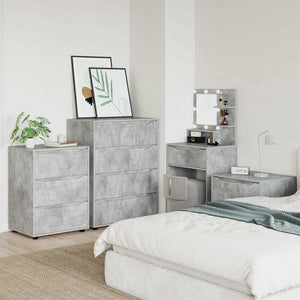 Armadi di Stoccaggio 2 pcs Grigio cemento 80 x 48 x 105 cm 3406228