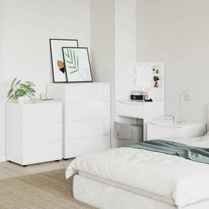 Armadi di Stoccaggio 2 pcs Bianco Lucido 80 x 48 x 105 cm 3406229