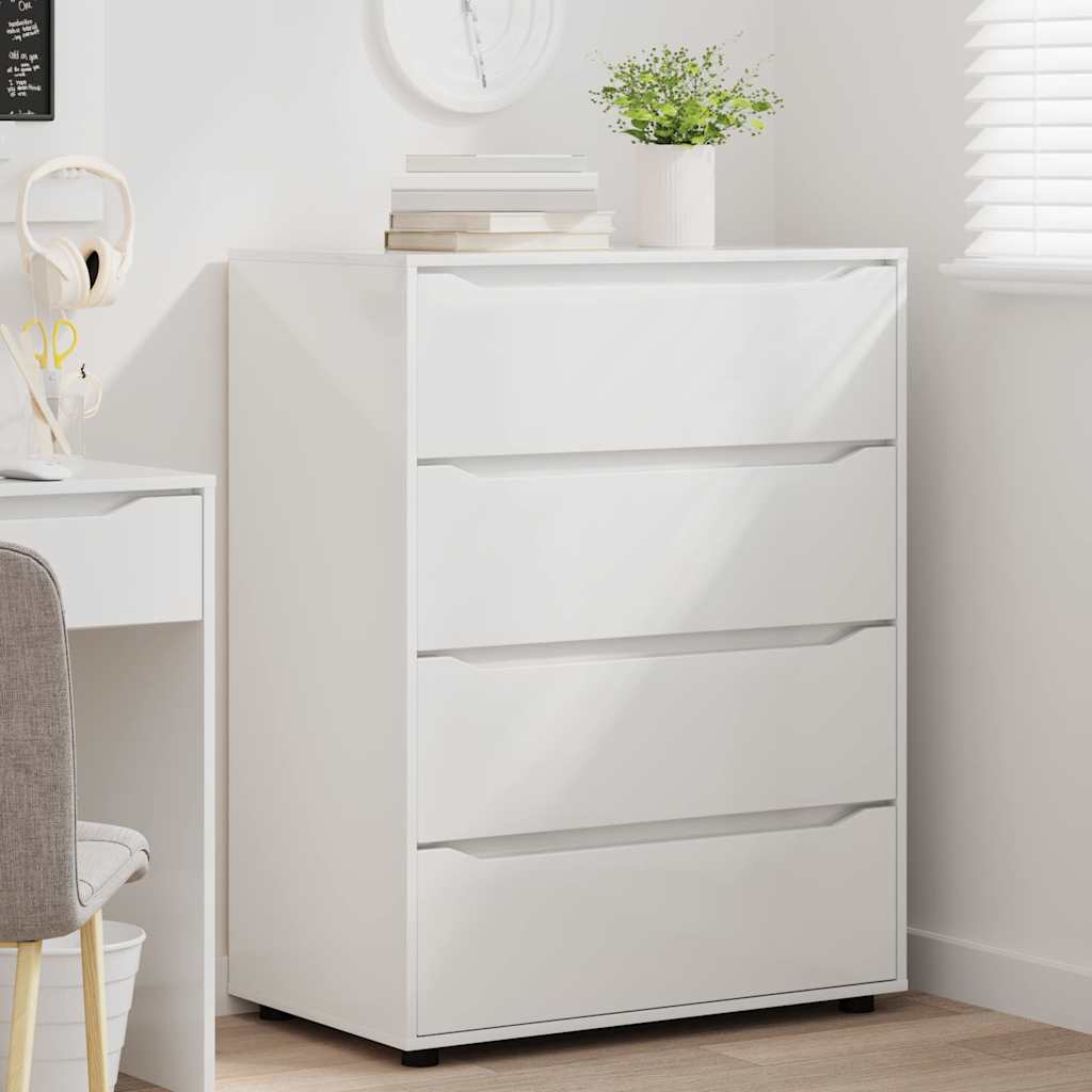 Armadi di Stoccaggio 2 pcs Bianco Lucido 80 x 48 x 105 cm 3406229