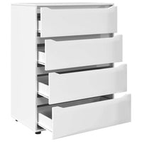 Armadi di Stoccaggio 2 pcs Bianco Lucido 80 x 48 x 105 cm 3406229