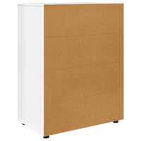 Armadi di Stoccaggio 2 pcs Bianco Lucido 80 x 48 x 105 cm 3406229