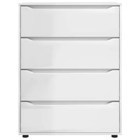 Armadi di Stoccaggio 2 pcs Bianco Lucido 80 x 48 x 105 cm 3406229