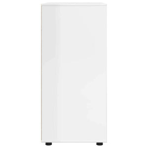 Armadi di Stoccaggio 2 pcs Bianco Lucido 80 x 48 x 105 cm 3406229