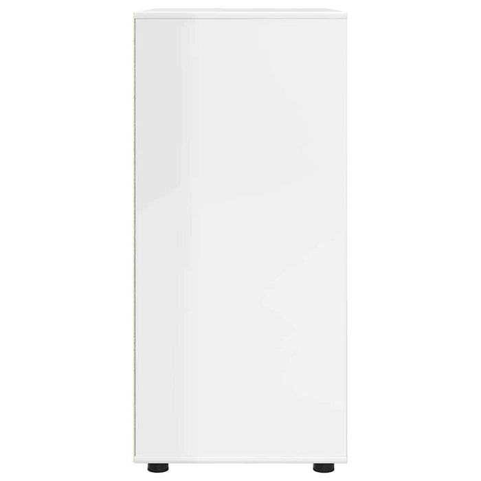 Armadi di Stoccaggio 2 pcs Bianco Lucido 80 x 48 x 105 cm 3406229