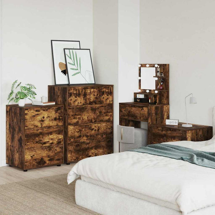 Armadi di Stoccaggio 2 pcs Rovere fumé 80 x 48 x 105 cm 3406230