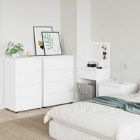 Armadi di Stoccaggio 2 pcs Bianco 60 x 48 x 105 cm 3406235