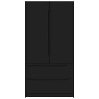 Mobile da Bagno Nero 79,5 x 49 x 156 cm Legno multistrato 3406246