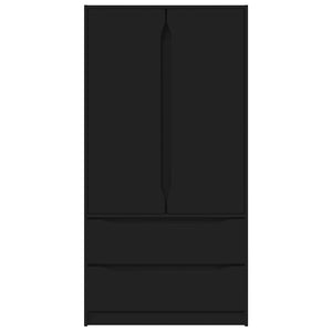 Mobile da Bagno Nero 79,5 x 49 x 156 cm Legno multistrato 3406246