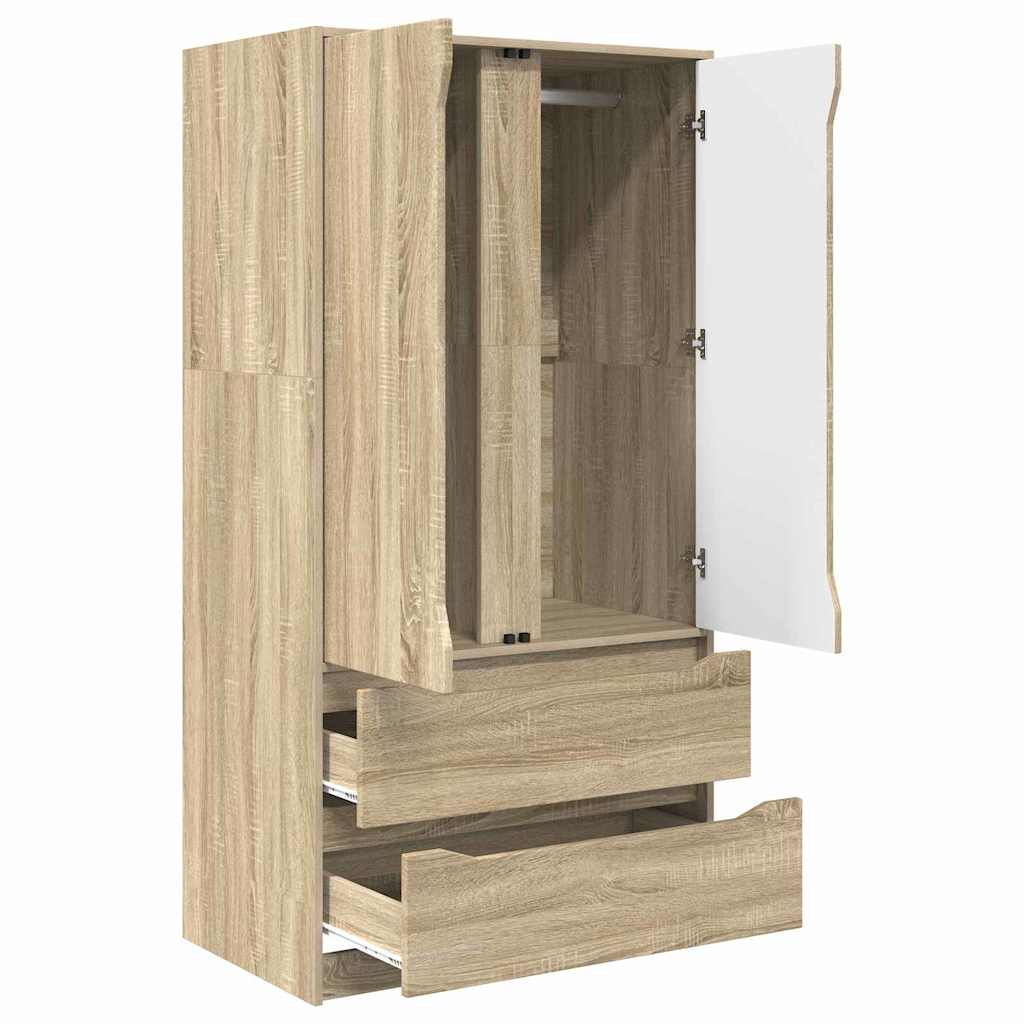 Mobile da Bagno con cassetto Rovere Sonoma 79,5 x 49 x 156 cm 3406247