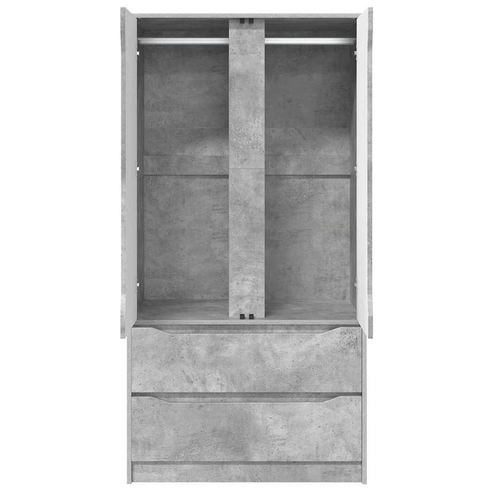 Mobile da Bagno con cassetto Grigio cemento 79,5 x 49 x 156 cm 3406248
