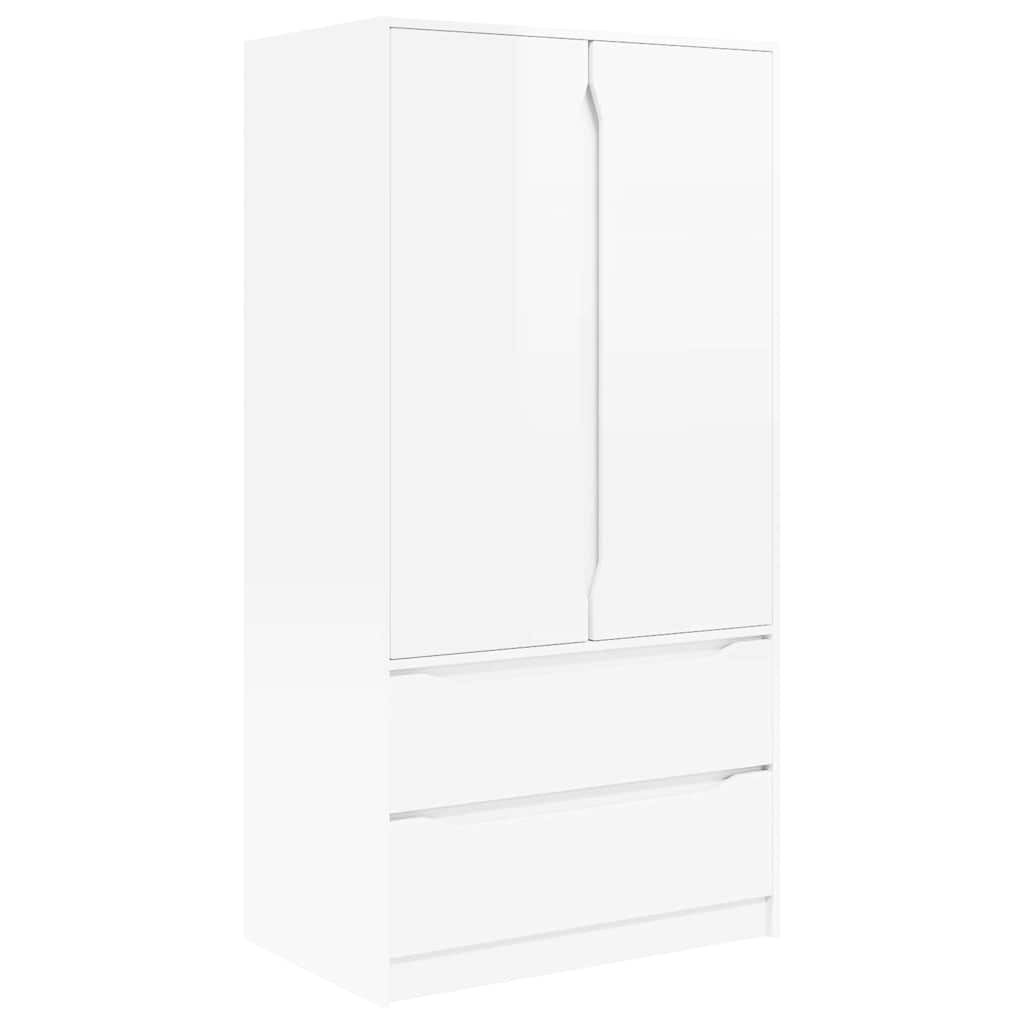 Mobile da Bagno con cassetto Bianco Lucido 79,5 x 49 x 156 cm 3406249