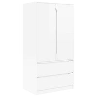 Mobile da Bagno con cassetto Bianco Lucido 79,5 x 49 x 156 cm 3406249