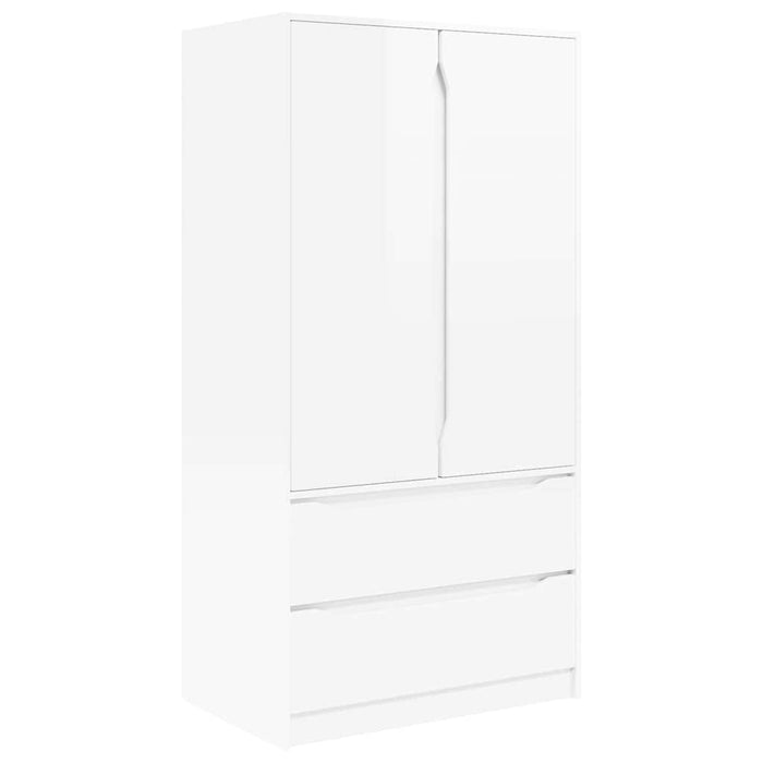 Mobile da Bagno con cassetto Bianco Lucido 79,5 x 49 x 156 cm 3406249