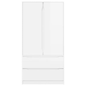 Mobile da Bagno con cassetto Bianco Lucido 79,5 x 49 x 156 cm 3406249