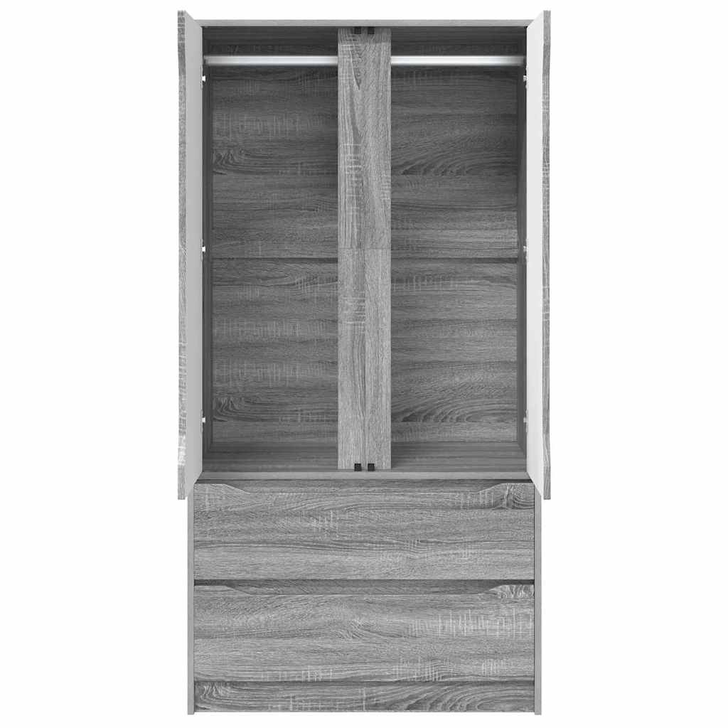 Mobile da Bagno con cassetto Grigio Sonoma 79,5 x 49 x 156 cm 3406251