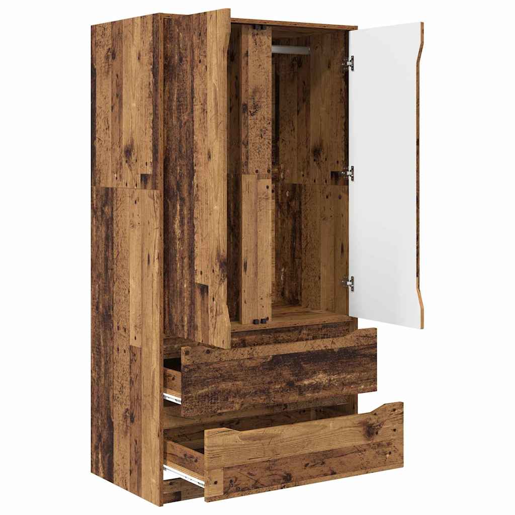 Mobile da Bagno con cassetto Legno vecchio 79,5 x 49 x 156 cm 3406253