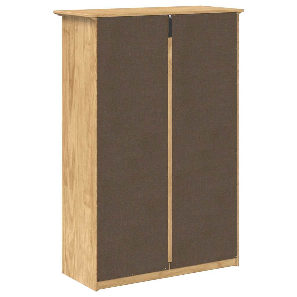 Scarpiera BODO Marrone miele 80 x 35 x 118 cm Legno multistrato 42023477