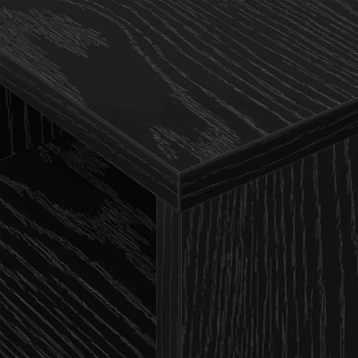 Tavolino 2 pcs Rovere Nero 30,5 x 30 x 45 cm Legno multistrato 890899