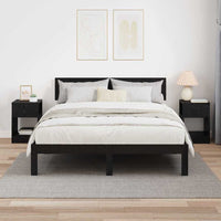 Tavolino 2 pcs Rovere Nero 30,5 x 30 x 45 cm Legno multistrato 890899