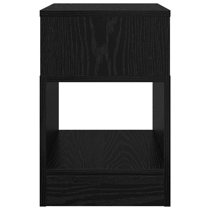 Tavolino 2 pcs Rovere Nero 30,5 x 30 x 45 cm Legno multistrato 890899