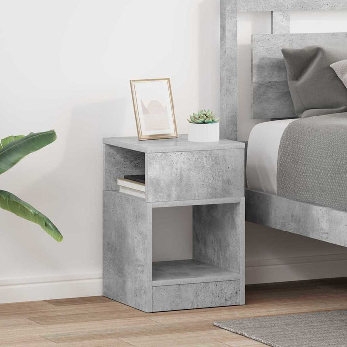 Tavolino 2 pcs Grigio cemento 30,5 x 30 x 45 cm 890903