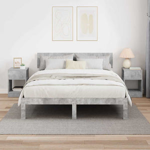 Tavolino 2 pcs Grigio cemento 30,5 x 30 x 45 cm 890903