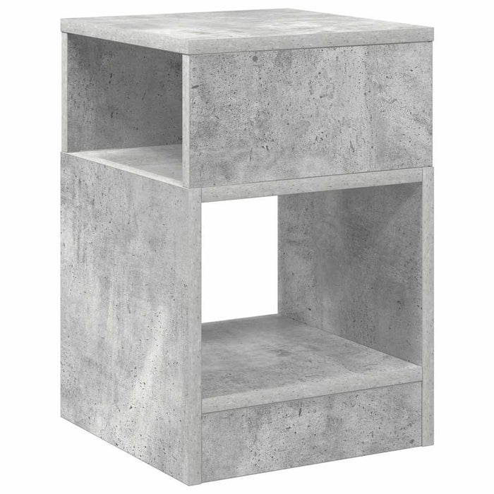 Tavolino 2 pcs Grigio cemento 30,5 x 30 x 45 cm 890903
