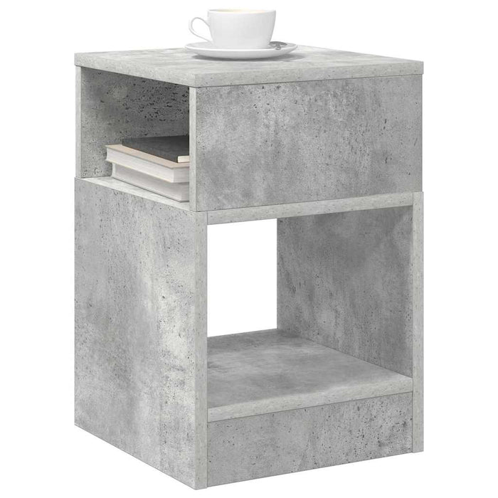 Tavolino 2 pcs Grigio cemento 30,5 x 30 x 45 cm 890903