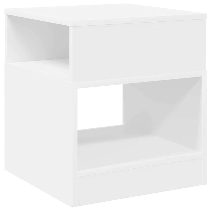 Tavolino 2 pcs Bianco 40,5 x 40 x 45 cm Legno multistrato 890913