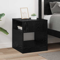 Tavolino Rovere Nero 40,5 x 40 x 45 cm Legno multistrato 890914