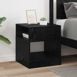 Tavolino Rovere Nero 40,5 x 40 x 45 cm Legno multistrato 890914