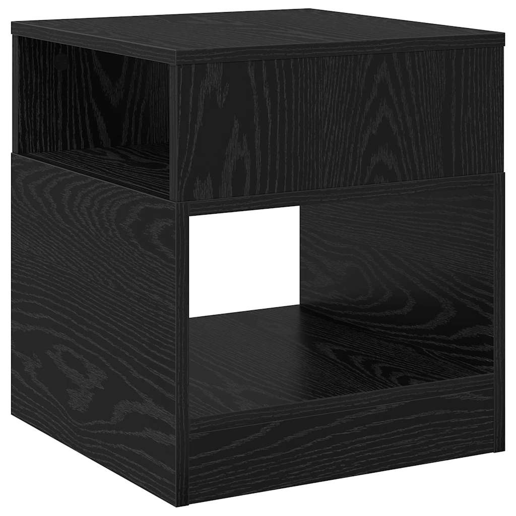 Tavolino Rovere Nero 40,5 x 40 x 45 cm Legno multistrato 890914