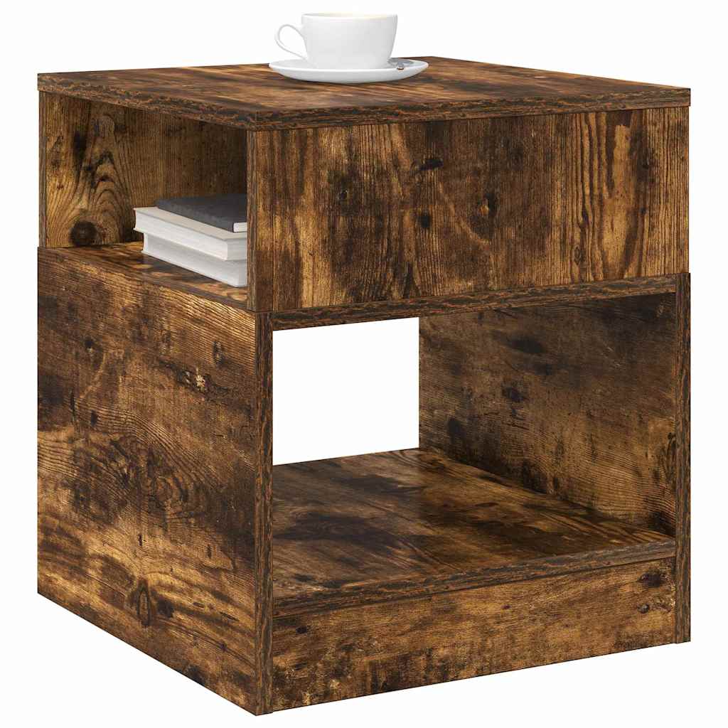 Tavolino 2 pcs Rovere fumé 40,5 x 40 x 45 cm Legno multistrato 890921