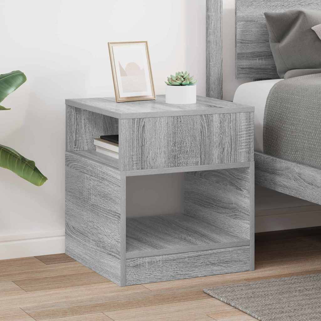 Tavolino Grigio Sonoma 40,5 x 40 x 45 cm Legno multistrato 890922
