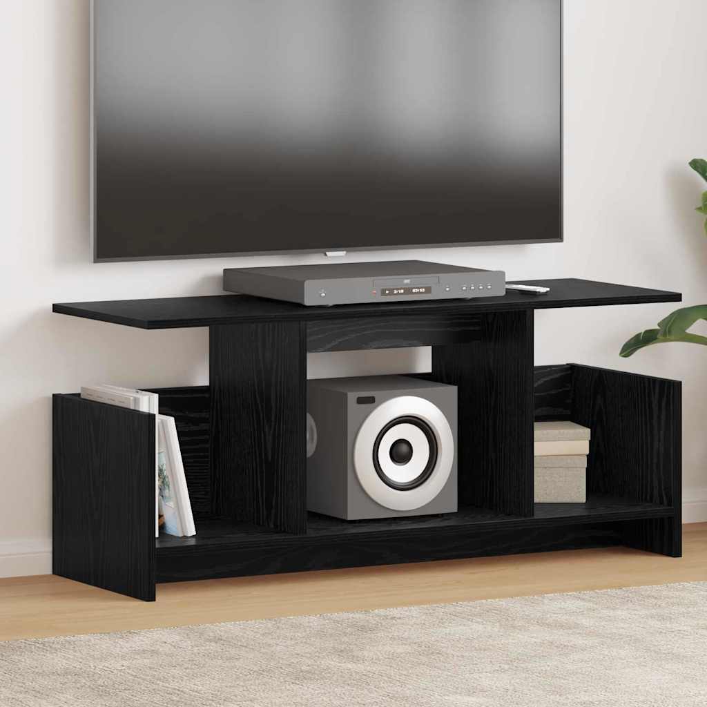 Supporto TV Rovere Nero 102 x 35 x 45 cm Legno multistrato 890993