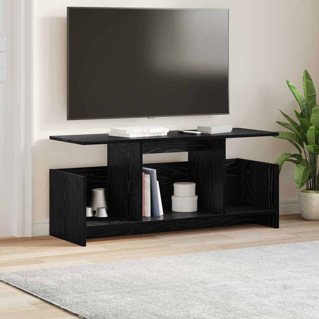 Supporto TV Rovere Nero 102 x 35 x 45 cm Legno multistrato 890993