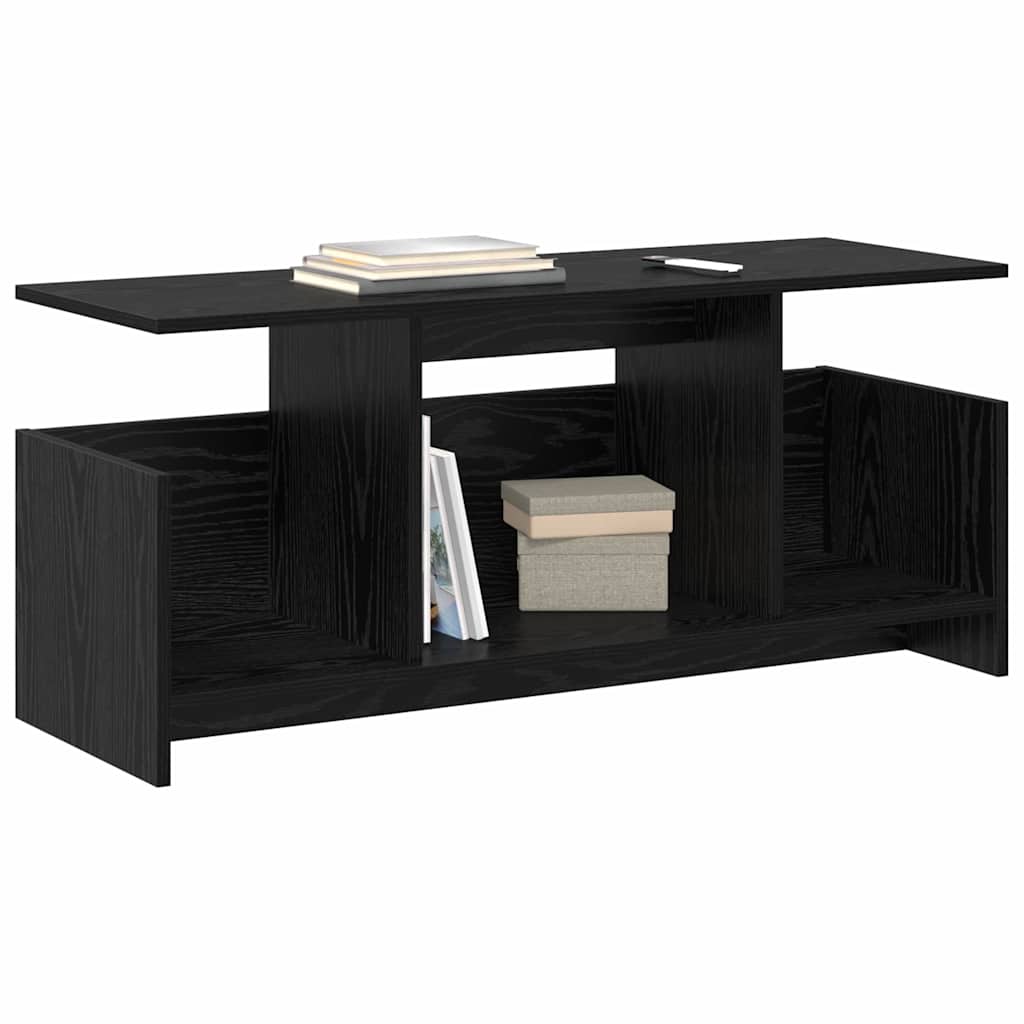 Supporto TV Rovere Nero 102 x 35 x 45 cm Legno multistrato 890993
