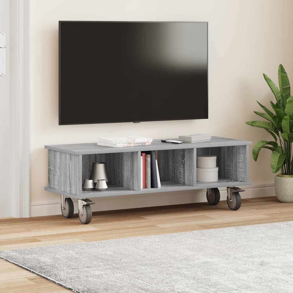 Supporto TV Grigio Sonoma 100 x 35 x 35 cm Legno multistrato 891037