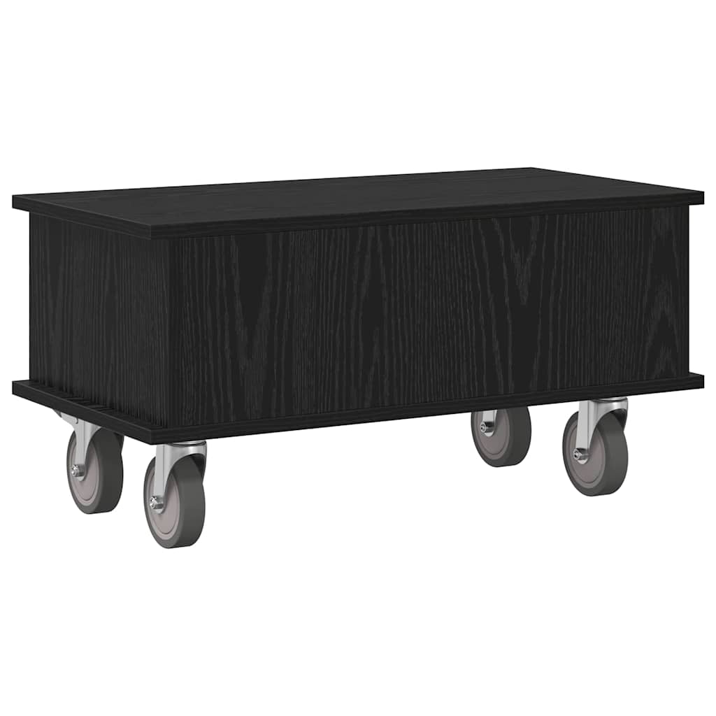 Supporto TV Rovere Nero 68,5 x 35 x 35 cm Legno multistrato 891041