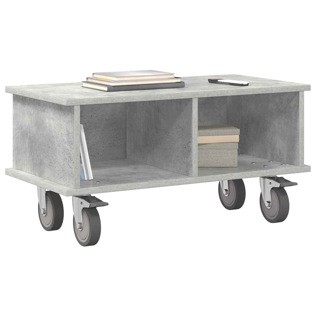Supporto TV Grigio cemento 68,5 x 35 x 35 cm Legno multistrato 891043