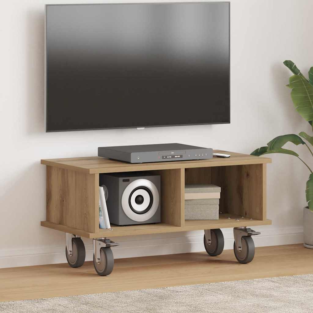 Supporto TV Rovere artigianale 68,5 x 35 x 35 cm 891047