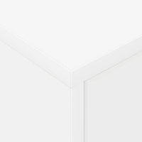 Comodino Bianco 40,5 x 40 x 48 cm Legno multistrato 891056