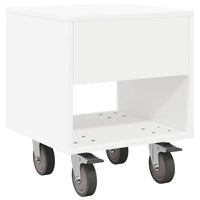 Comodino Bianco 40,5 x 40 x 48 cm Legno multistrato 891056