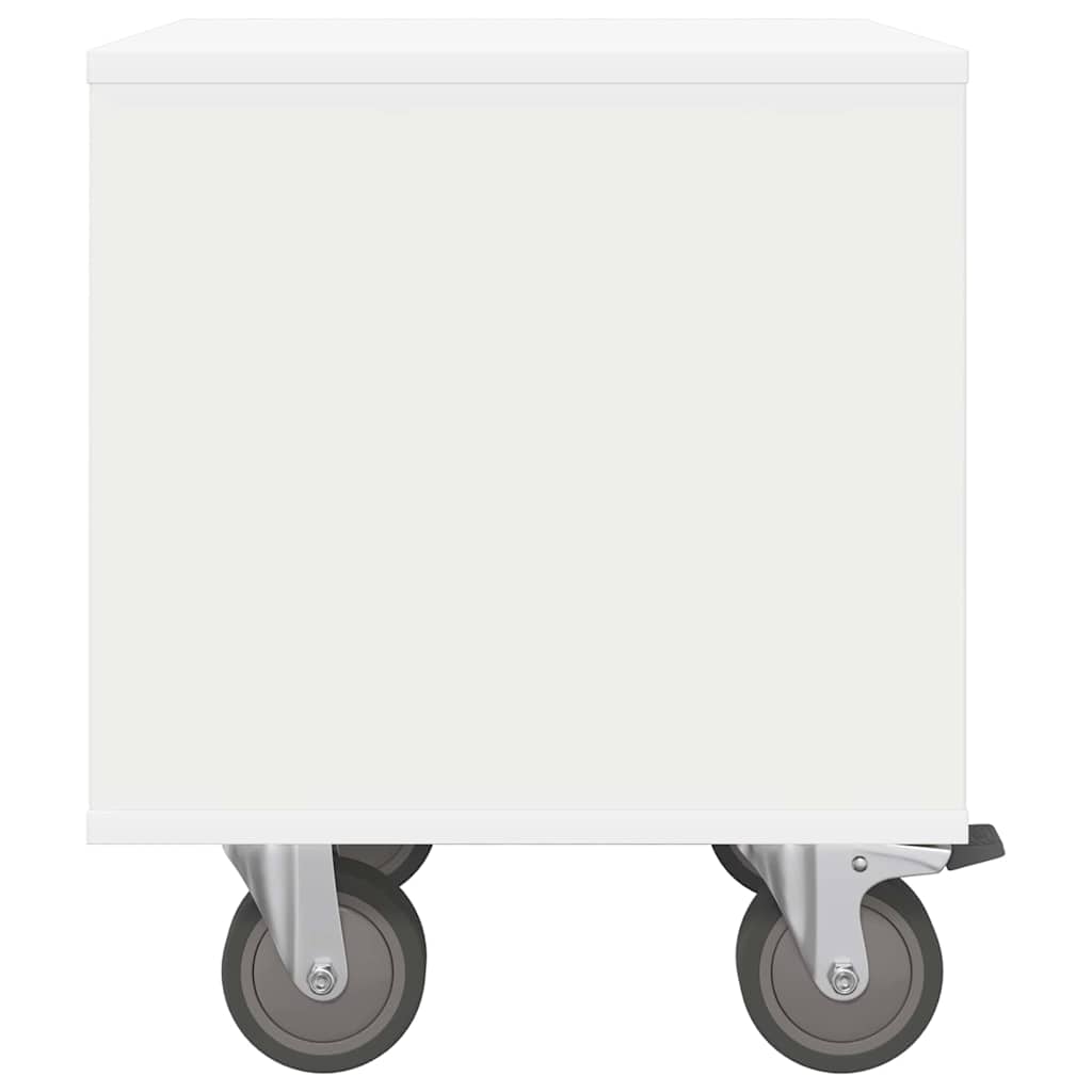 Comodino Bianco 40,5 x 40 x 48 cm Legno multistrato 891056