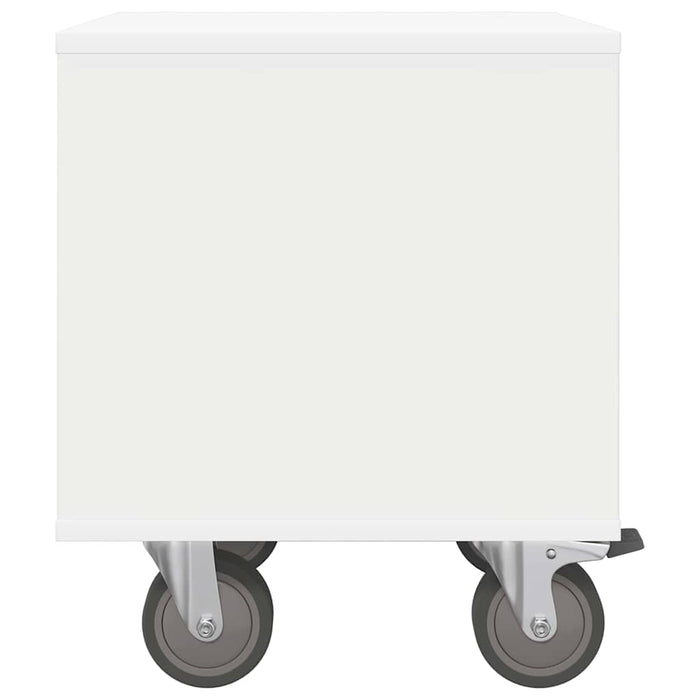 Comodino Bianco 40,5 x 40 x 48 cm Legno multistrato 891056